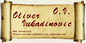 Oliver Vukadinović vizit kartica